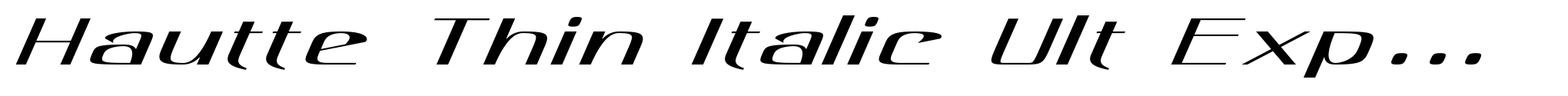 Hautte Thin Italic Ult Expanded image